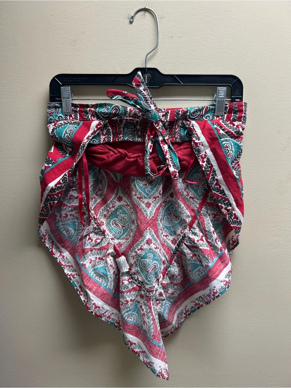 Free People Bandana Paisley Print Crop Top